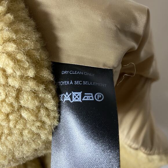 Free People Get Cozy Teddy Jacket Women's Medium Brown Fuzzy Oversize Boho Zip - Picture 7 of 10